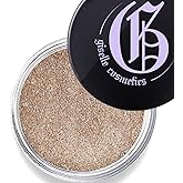 Giselle Cosmetics Coco Mineral Loose Eye Shadow - Organic, Shimmer, Glitter & Metallic Eye Shadow Palette Makeup - Talc-Free, Iridescent, Brown, Gold, Copper & White Eye Makeup