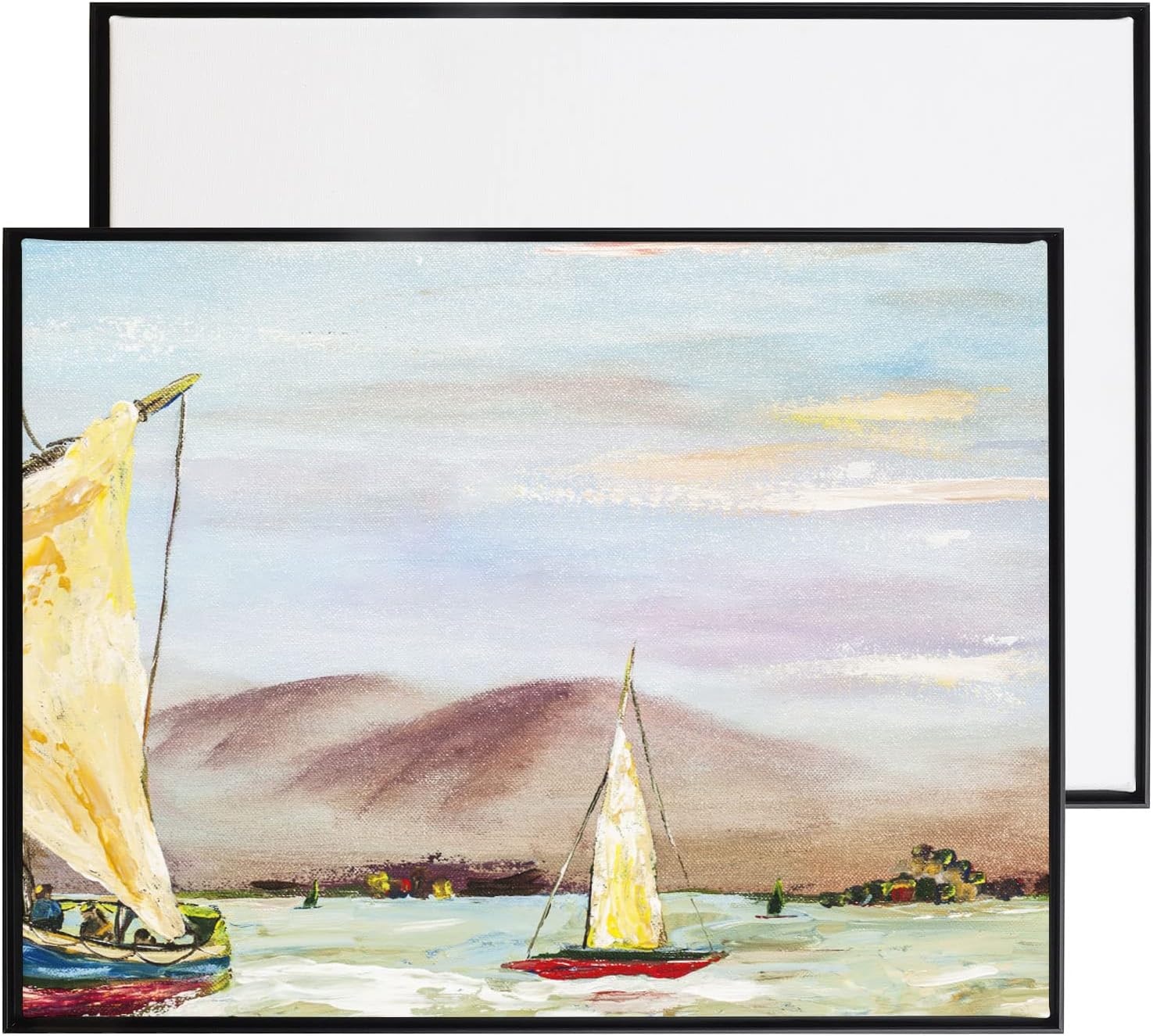 Paintings - Podronale 965 Assembled Canvas Frame Without Blank Canvas… (20x24-2pcs, Black)