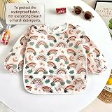 PandaEar 5 Pack Baby Long Sleeve Waterproof Bibs 6-36 Months view 3