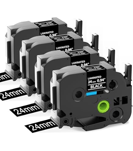 Amazon.com: Labelife TZe Label Tape 24mm .94 Compatible with