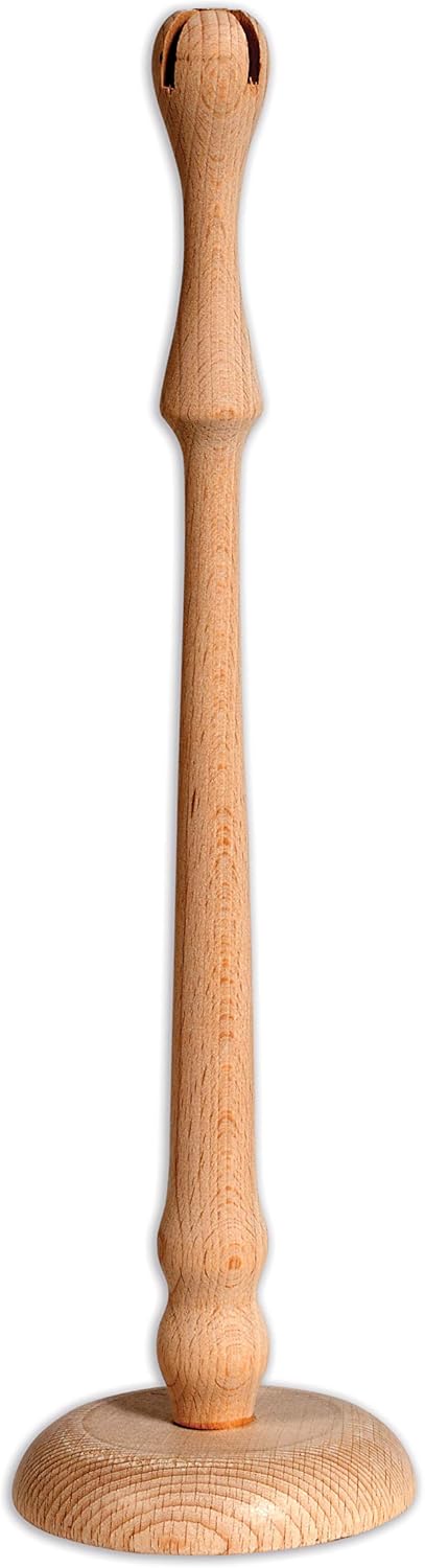 TickiT 73911 Natural Wooden Ring Stand Base, Roll Holder