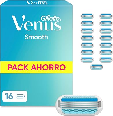 Smooth Cuchillas de Afeitar Mujer, Pack de 16