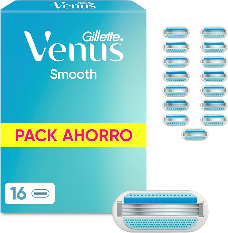 Smooth Cuchillas de Afeitar Mujer, Pack de 16