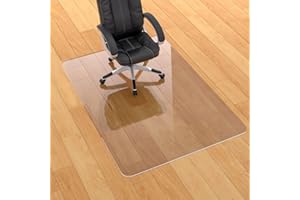 BUYIFY Office Chair Mat for Hard Floor, 1.5mm,30"x48" PVC Material Clear Floor Mat, Floor Protector for Office or Home,Flat and Easy to Clean