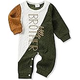 TITKKOP Newborn Baby Boy Romper Long Sleeve Outfits Jumpsuit Clothes Bodysuit One-Piece Romper