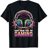 Funny Gamer Shirt for Boys Teens Men Video Gaming Graphic T-Shirt