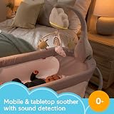 Fisher-Price Rainbow Showers Bassinet Mobile Sound Machine Music Night Light 0+ view 2