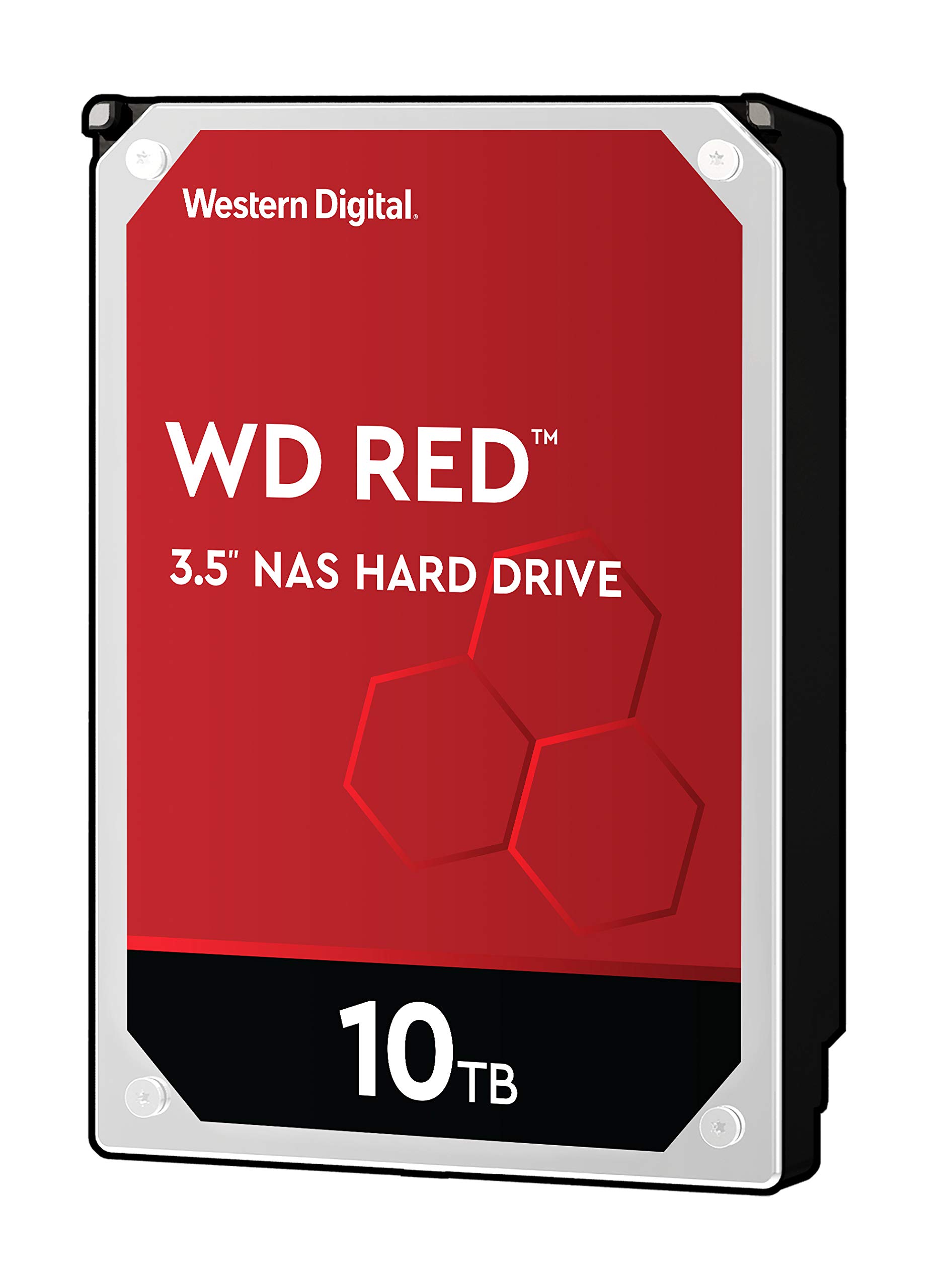 WD Red Plus 10TB NAS Hard Disk Drive - 5400 RPM Class SATA 6Gb/s, CMR, 256MB Cache, 3.5 Inch