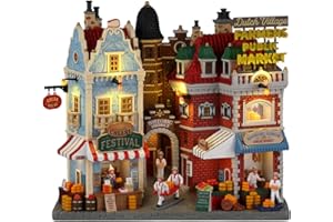 Lemax 25868 Caddington Village Facade: Dutch Cheese Festival & Farmers Market