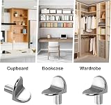 Uskerb 20 Pcs Heavy Duty L Shaped Metal Shelf Supports Polished Nickel view 4