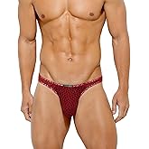Casey Kevin Men's Thongs Underwear Sexy Lace G-String Bulge Pouch Breathable Panties