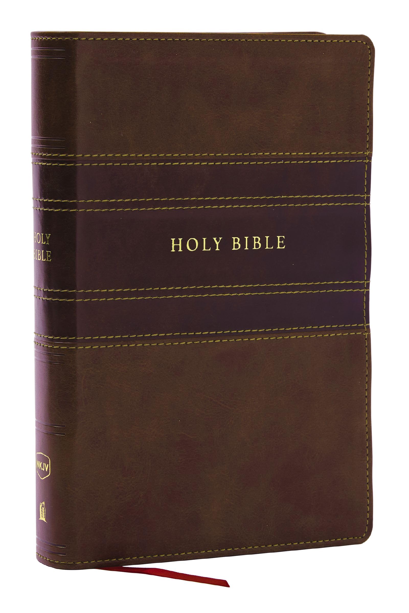 NKJV Personal Size Large Print Bible with 43,000 Cross References, Brown Leathersoft, Red Letter, Comfort Print: New King James Version, Brown, ... Cross References, Red Letter, Comfort Print NKJV Personal Size Large Print Bible with 43,000 Cross References, Brown Leathersoft, Red Letter, Comfort Print: New King James Version, Brown, ... Cross References, Red Letter, Comfort Print Imitation Leathe