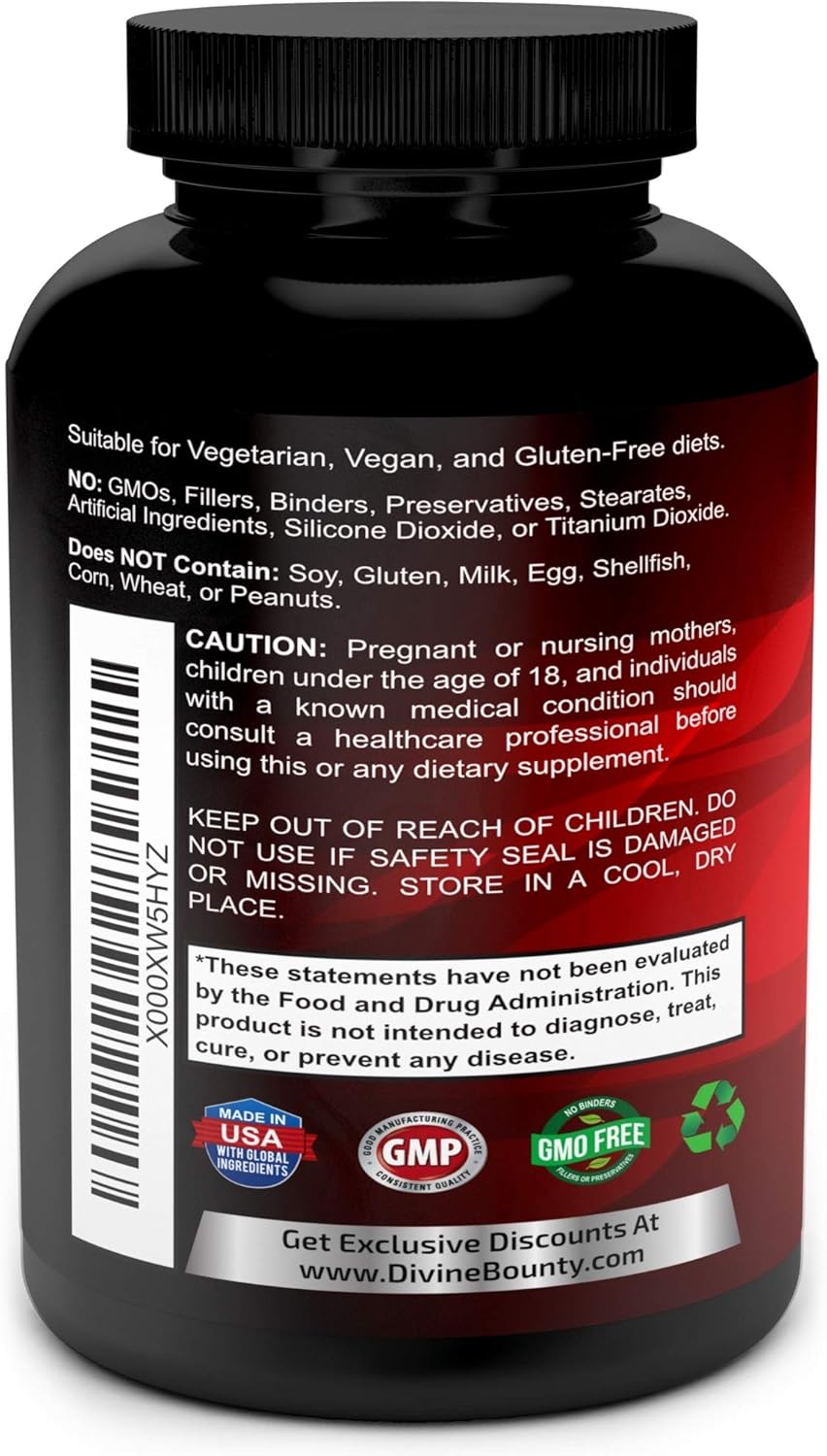 Turmeric Curcumin with BioPerine Black Pepper Extract - 755mg per Capsule, 120 Veg. Capsules - GMO Free Tumeric, Standardized to 95% Curcuminoids for Maximum Potency: Health & Personal Care