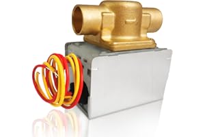 FENLUQI Honeywell V8043e1012 3/4" Sweat Zone Valve Replacement for GID-661677, Ideal for Heating Loop System (18" Leads)