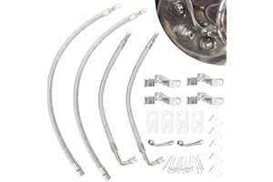 FQRANBO Dually Valve Stem Extenders Kit,Double Tires Air Inflation Kit Fits 16" to 19-1/2" Dually Wheels Valve Extension for Cars Motorhome RVs Trailers Trucks for Easy Tire Checking