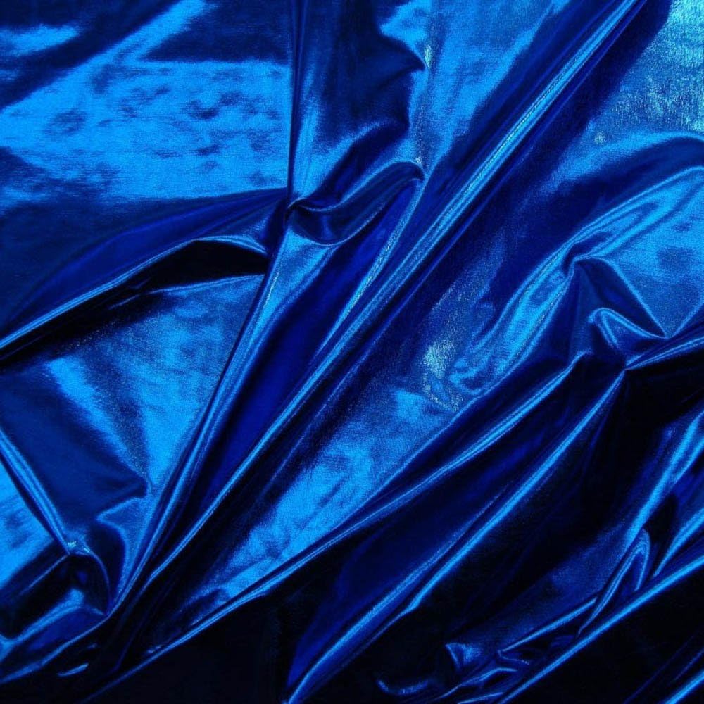 Spandex Metallic Fabric Royal Blue, 60" Wide โ Sold by The Yard (FB)