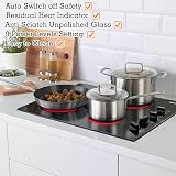 Karinear 60cm Ceramic Hob 4 Zone Built-in Knob Control 6000W Hard Wired view 3