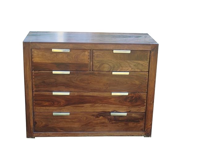 Ringabell Altavista Sturdy Chest Of Drawer (Teak Finish)
