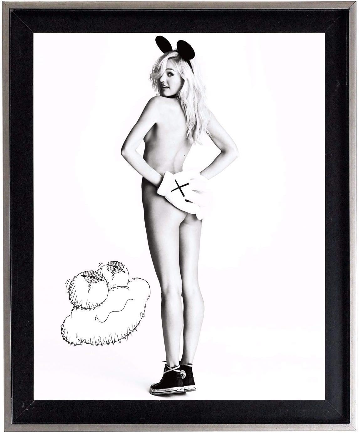DROB Collectibles X KAWS X Candace Swaenpoel Supreme Poster Mural - Photography Art 11" x 17". Premium Art Print with archival Ink in Glossy Paper. Limited Edition. SP171106