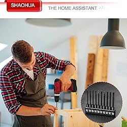 S2 Steel Triangle Drill Bit Set - 10 Pcs, Sizes