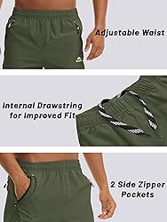 TACVASEN Hiking Shorts Men Quick Dry Shorts Summer