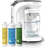 AquaTru Carafe Countertop Water Purifier | Compact 4-Stage Reverse Osmosis System with Glass Carafe Removes 84 Contaminants I