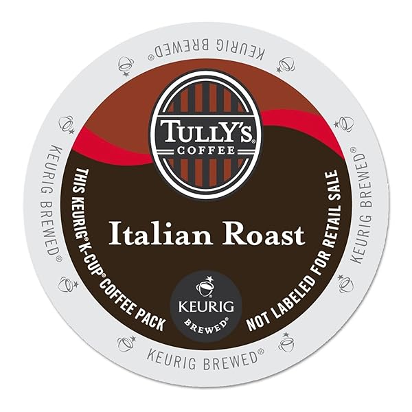 TULLY’S COFFEE ITALIAN DARK ROAST KEURIG SINGLE-SERVE K-CUP PODS, DARK ROAST COFFEE, 24 COUNT