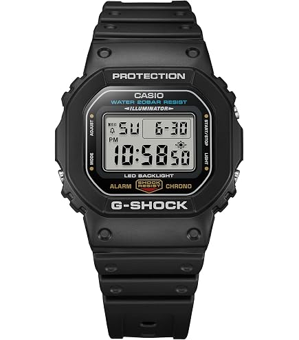 時計 CASIO G-SHOCK fragment DW-5600 Amazon.com: Casio G-Shock Black Resin Red Digital Square Watch DW