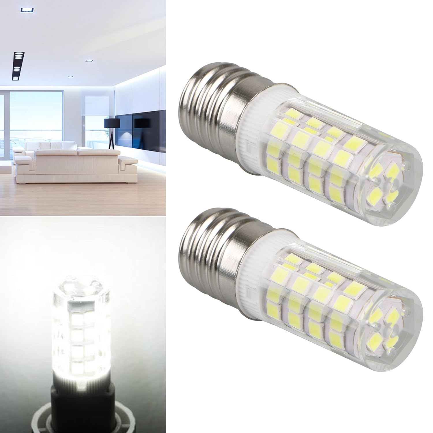 LinkStyle - 2 Bombillas LED E17 para microondas y Horno ...