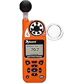 Kestrel 5400 WBGT Heat Stress Tracker Pro | Bluetooth Wireless, Compass + Vane Mount | Waterless Wet Bulb Globe Temperature &amp; Weather Meter | Safety Orange