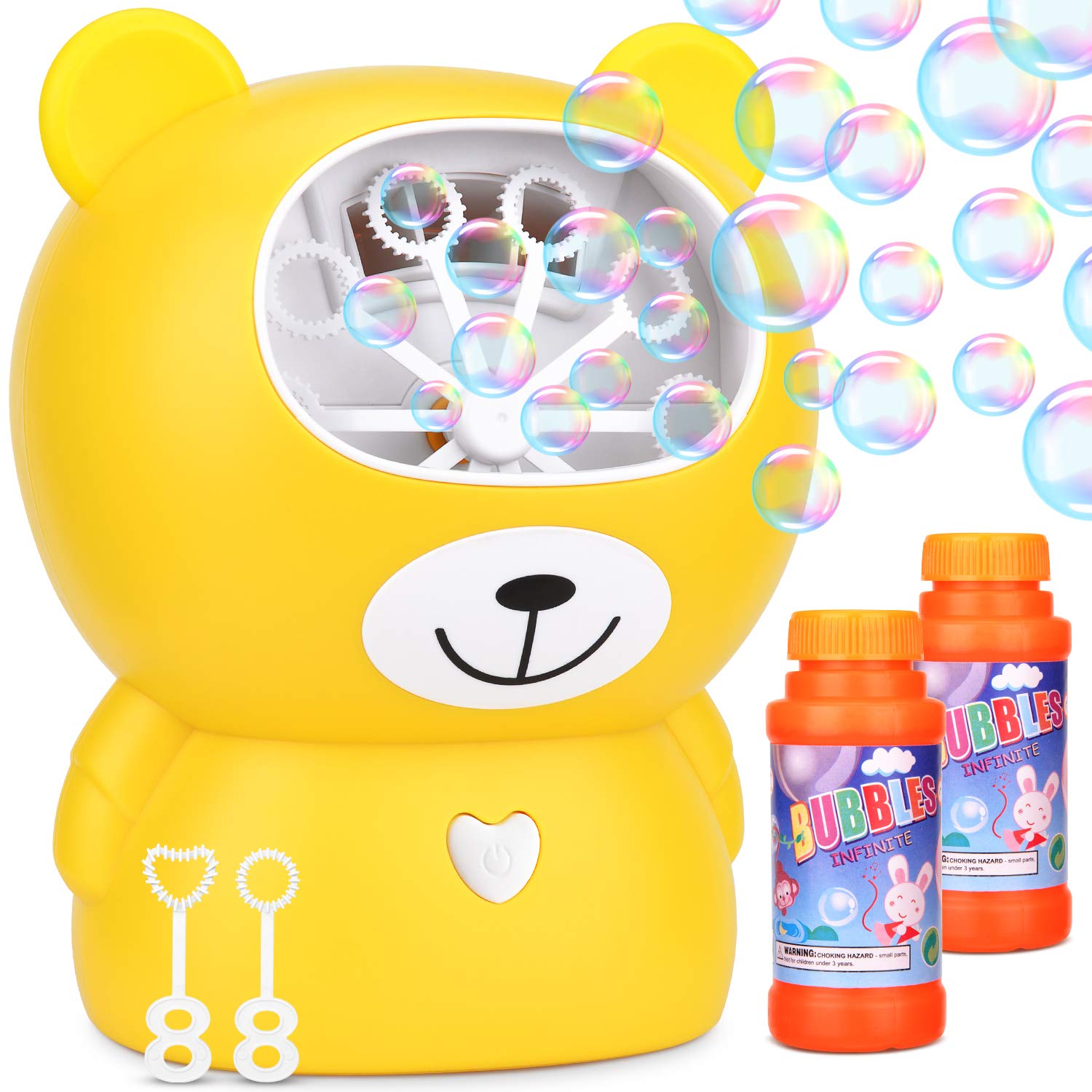Dkinghome Automatic Bubble Machine Blower Maker Bath Toy for Kids, USB