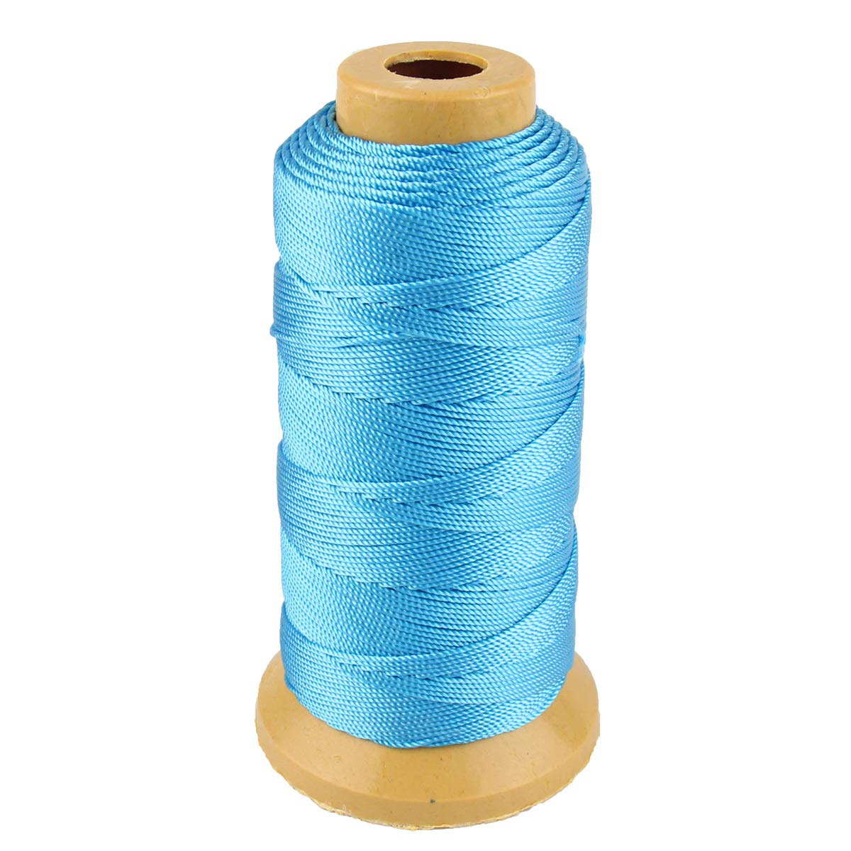 McFanBe 656 Feet Twisted Nylon Line Twine String Cord for Gardening Marking DIY Projects Crafting Masonry (1mm-656 feet, Light Blue)