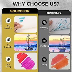 Soucolor 100 Sheets Marker Paper