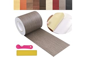 ZERNBER Wood Grain Repair Tape, 2.4 inch X 32ft Self Adhesive Wood Colored Tape for Tables, Chairs, Baseboards, Doors, Windows, Floors, Handicraft DIY.