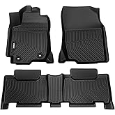 VIWIK Floor Mats for Toyota Rav4 2013-2018 (Not for Hybrid), Car Mats All Weather Custom Floor Liners Full Set Include 1st and 2nd Row Front & Rear, Automotive Floor Mats TPE Black