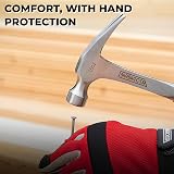 Barbarossa Double-Stitched Work Gloves - Heavy Duty Safety Utility Mechanics view 3