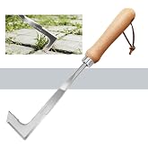 KLDOLLAR Crack Weeder, Stainless Steel Crevice Weeding Tool, Weeder Tool | L-Shaped Side-Walk Weed Puller Spatula, Efficient Manual Weeder for Sidewalk, Paver, Narrow and Wall Gaps, Walkway Edging