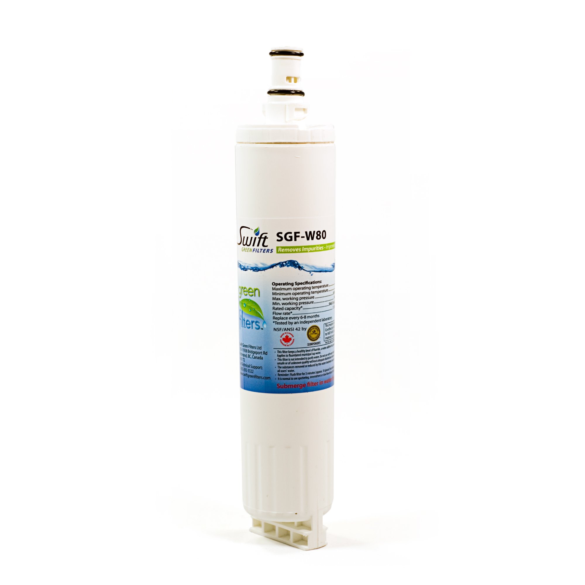 Whirlpool replacement water filter 4396508, WFNL300, NL240, WFL400V