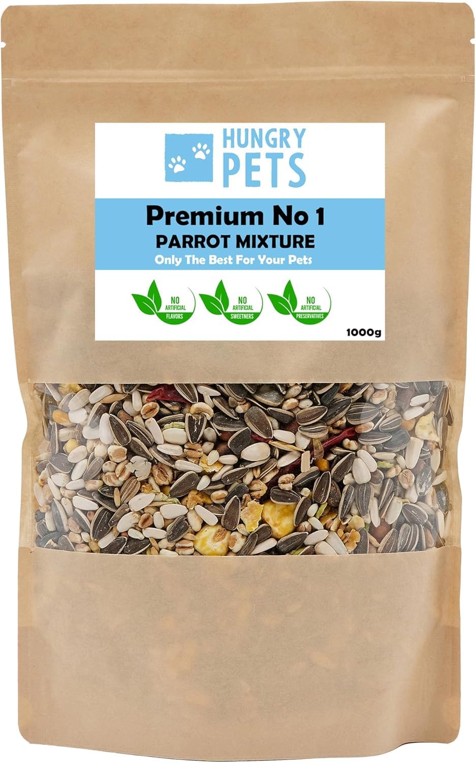 Hungry Pets Premium Parrot Mixture, 1000g (NO1 Mix)