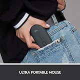 Logitech Pebble Wireless Mouse Bluetooth 2.4 GHz Silent Slim Graphite Black view 4