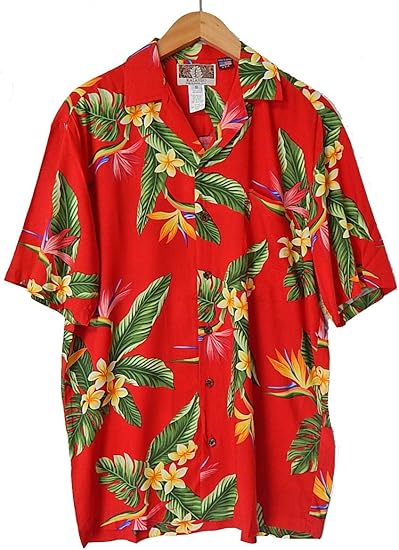 Amazon Rjc ハワイ製 メンズ レーヨン アロハシャツ 平行輸入品 Red Xs シャツ 通販