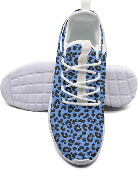 blue on blue sneakers leopard