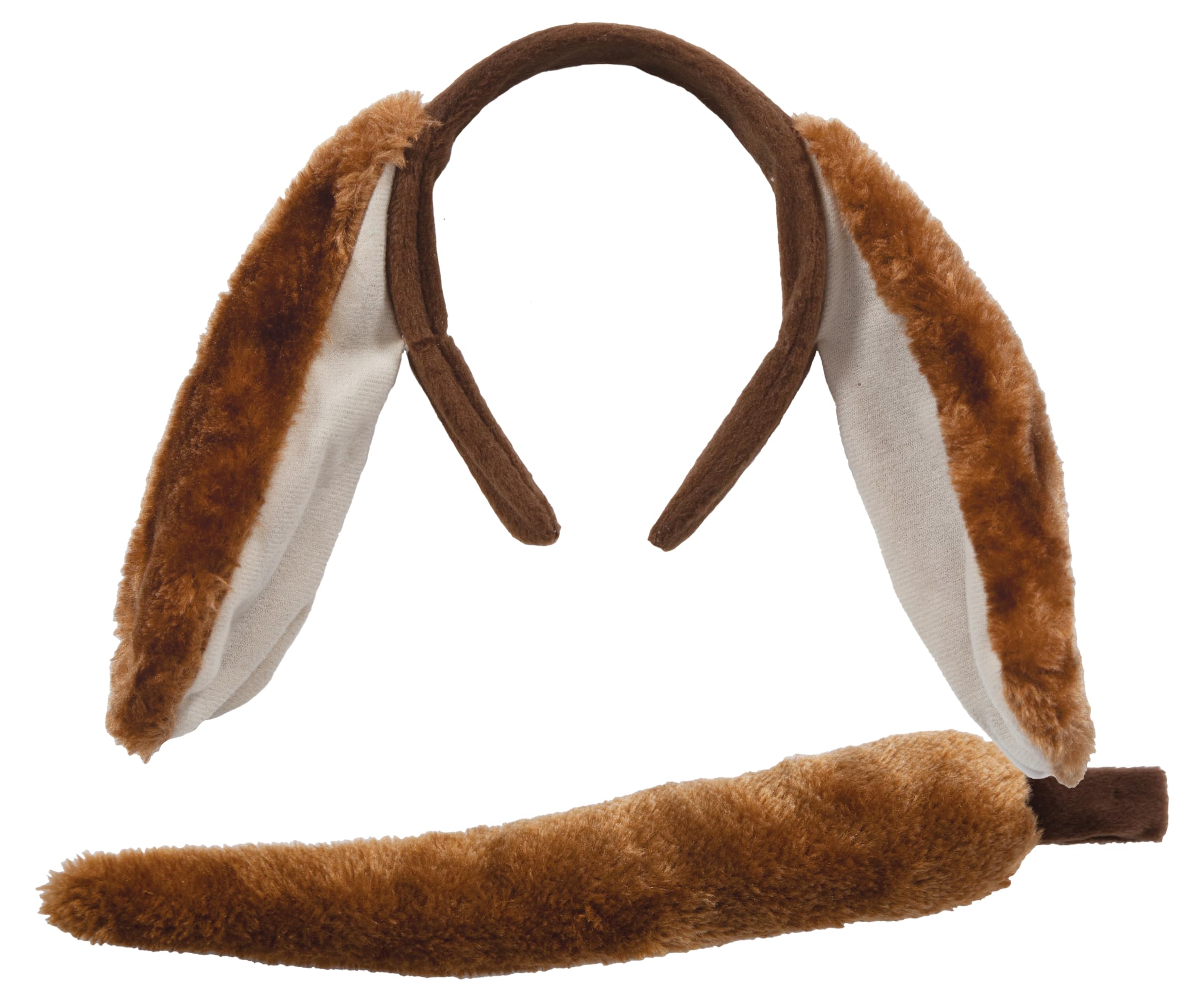 Wicked Costumes Childrens Animal Dog Ears Headband & Tail Set Fancy Dress Accessory โ image 1