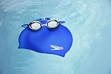 Speedo Unisex Silicone Swim Cap White One Size UK view 6