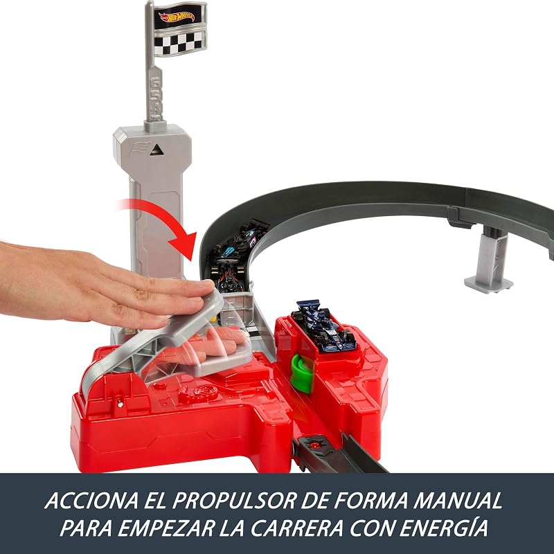 Conjunto de pistas para carros de brinquedo, 3 veículos metálicos de Fórmula 1 à escala 1:64: McLaren F1 Team, Alpine e VCARB, circuito de corridas de alta velocidade um contra um, JDY15