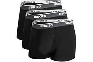 BKIEO Modal Spacious Pouch Trunks - Vibrant Everyday Essential, 3-Pack