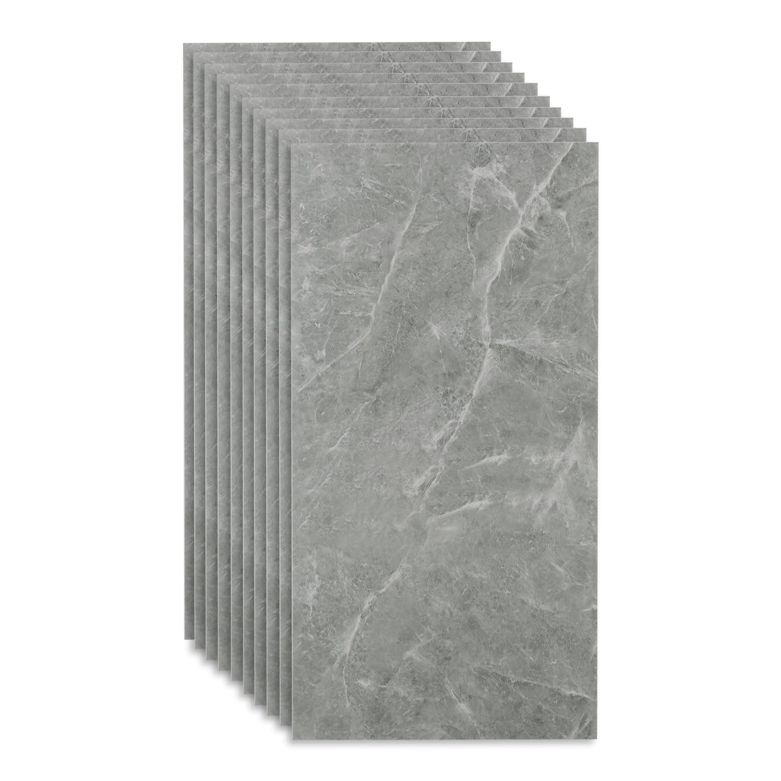 Faux Wall Tile Stickers, 10 Packs Oil-Proof Waterproof Decorative Bathroom Stick on Wall Panels, Peel and Stick PVC Wall Tiles for Kitchen (#4 30 * 60cm)