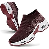 MRIP Women Walking Shoes Mesh Sneakers for Shoes for Slip on Sock Sneakers Women Nurse Loafers Light Weight Air Cushion Running Work Shoes