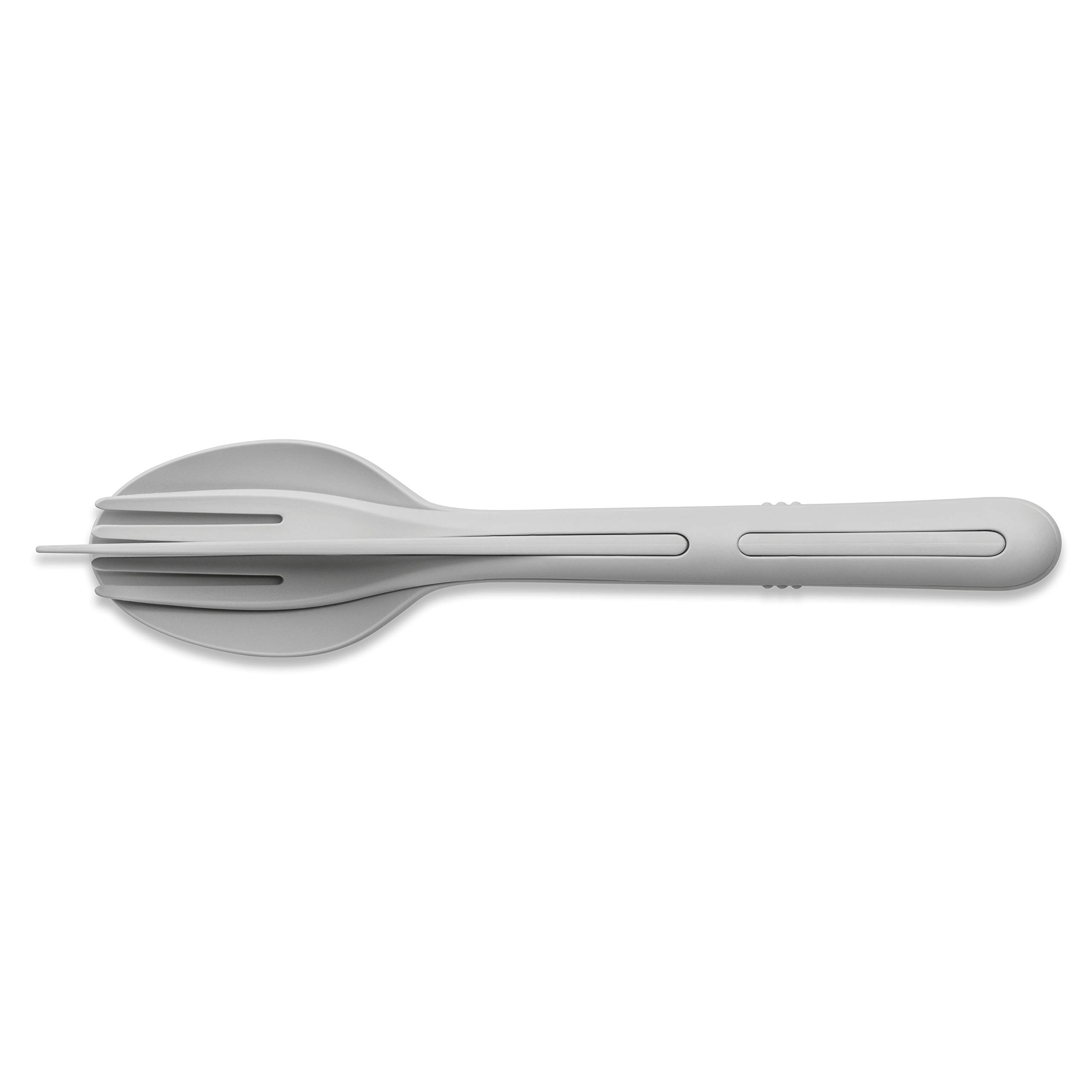 koziol 4003663 KLIKK Cutlery Set, Plastic, Soft Grey
