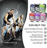 Pingko Walking Pedometer Steps Distance Calories Fitness Tracker view 7